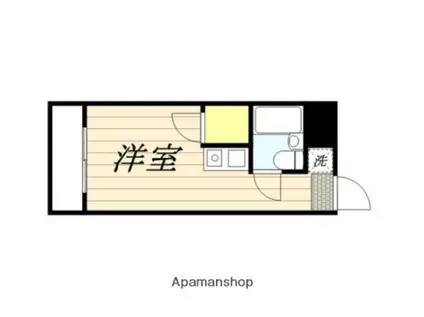 メゾン・ド・プレーヌ(ワンルーム/4階)の間取り写真