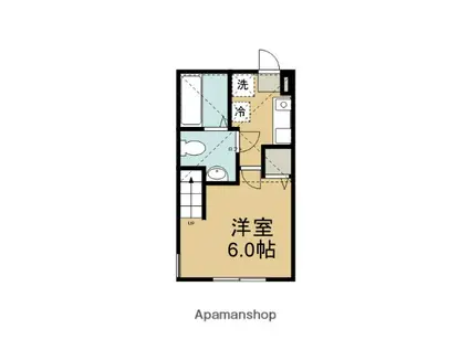 アリエッティ(1K/1階)の間取り写真