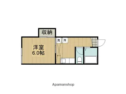 ソラハ町田(1K/2階)の間取り写真