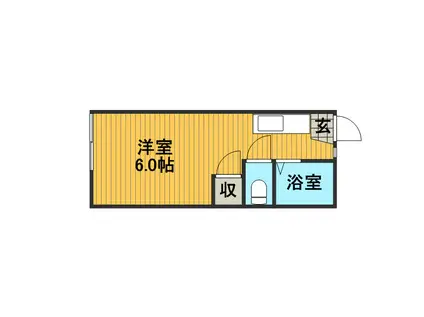 アイビーガーデン(1K/1階)の間取り写真