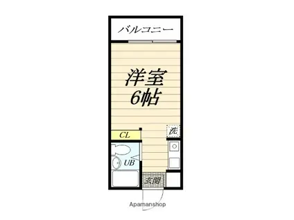 ATハイツ横須賀(1K/1階)の間取り写真