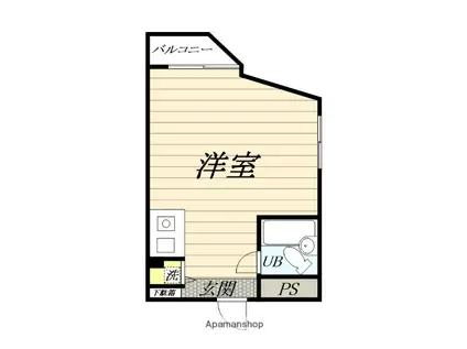 横須賀中央ダイカンプラザシティ2(ワンルーム/4階)の間取り写真