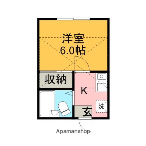 レオパレス森崎Ⅱ(1K/1階)の間取り写真