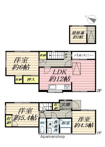 追浜貸家(3LDK)の間取り写真