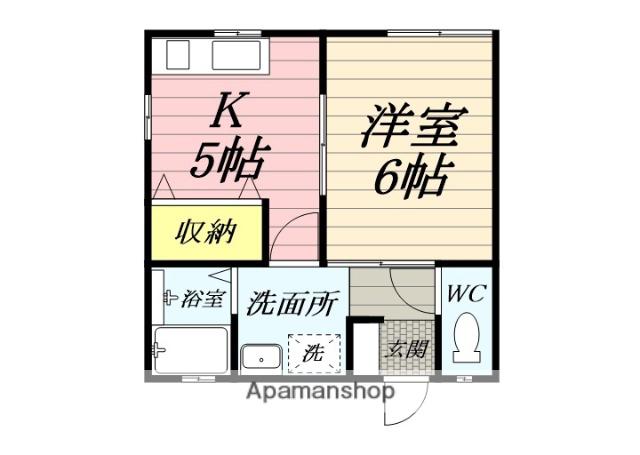 菱沼アパート(1DK/1階)の間取り写真