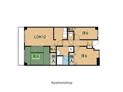 プレミール辰喜(3LDK/3階)の間取り写真