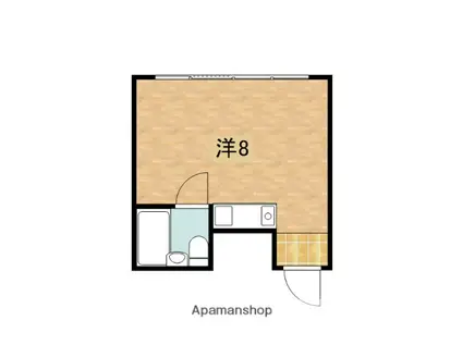 鶴田第一ビル(ワンルーム/4階)の間取り写真