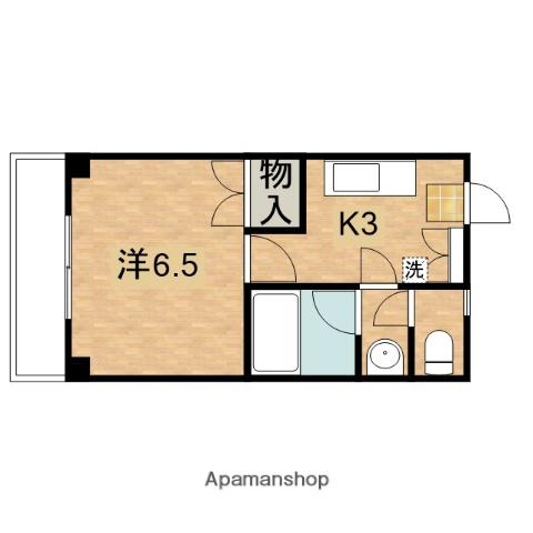 コーポウィング(1K/3階)の間取り写真
