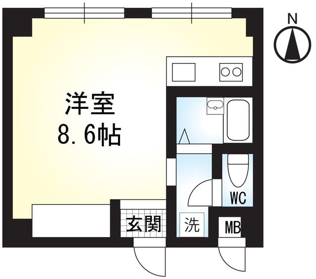 ルミエールアイたまプラーザ(ワンルーム/4階)の間取り写真