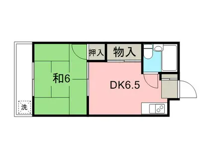 コーポ高橋(1DK/3階)の間取り写真