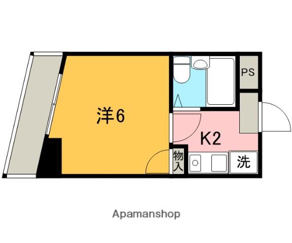 小林ビル(1K/4階)の間取り写真