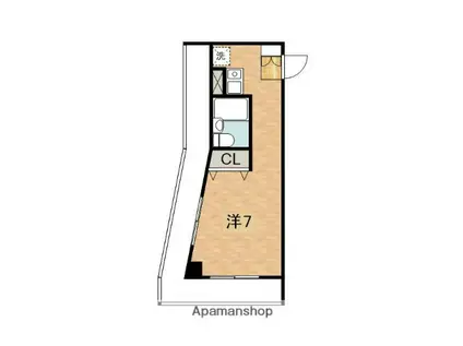 ファーストヒル(ワンルーム/2階)の間取り写真