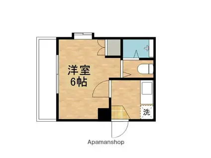 エスコートパレス江洋(1K/2階)の間取り写真