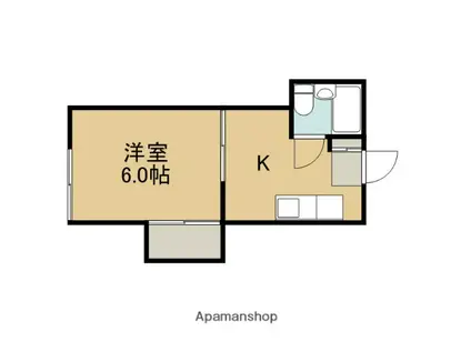 コーポ南加瀬(1K/1階)の間取り写真