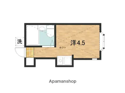 ネオステーションプラザ日吉E(ワンルーム/2階)の間取り写真