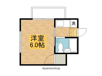 メゾン生田(1K/2階)の間取り写真