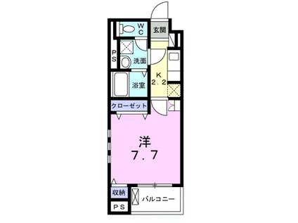 LE LIEN 絆(1K/1階)の間取り写真