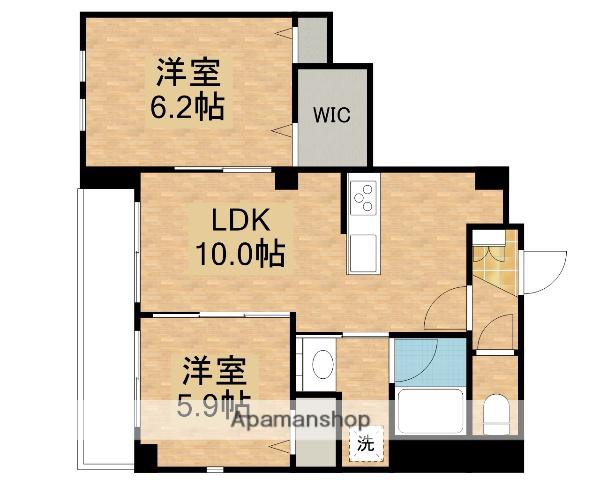 ダイワフラットⅢ(2LDK/2階)の間取り写真