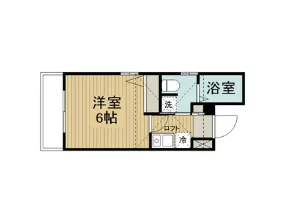 パレットハウス(1K/3階)の間取り写真