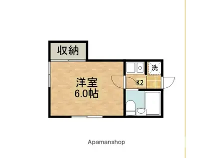 メゾンブランシュ(1K/1階)の間取り写真