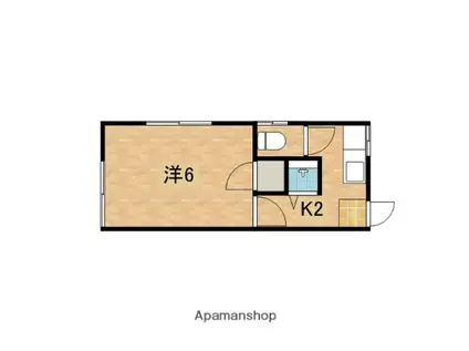 コーポ富士(1K/2階)の間取り写真