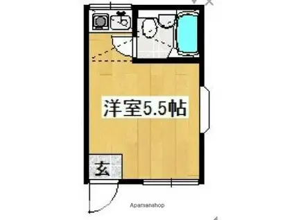 スペース210高津(ワンルーム/2階)の間取り写真