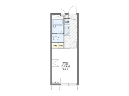 レオパレスラエスペランサ(1K/1階)の間取り写真