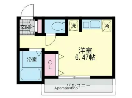 マローネヴィラ(ワンルーム/2階)の間取り写真