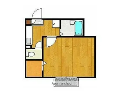 メゾンロワールⅢ(1K/1階)の間取り写真