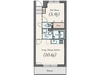 アステリアパレス(1LDK/1階)の間取り写真