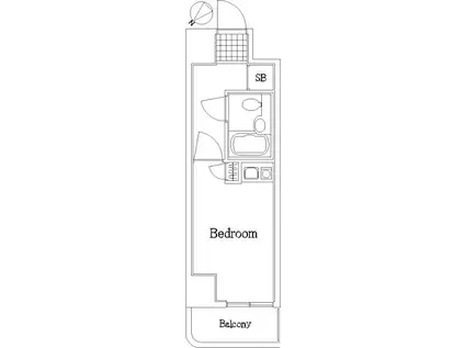 ライオンズプラザ鶴見中央(ワンルーム/2階)の間取り写真