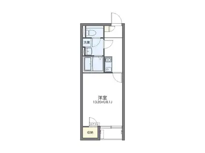レオネクストサニーヒルズ A(1K/1階)の間取り写真