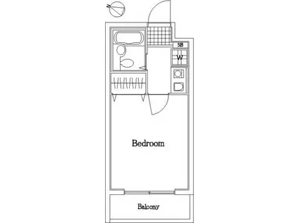 パークウェル田園調布(1K/3階)の間取り写真