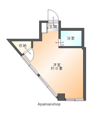 パミール鶴ヶ峰(ワンルーム/3階)の間取り写真