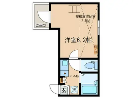 マーレ大森町(1K/3階)の間取り写真