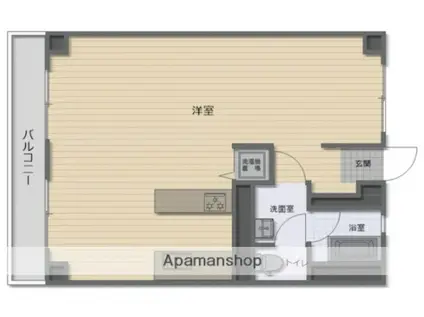 磯子駅前ビル(ワンルーム/11階)の間取り写真