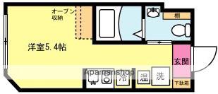 KEI VERDE HILLS四ツ谷(1K/4階)の間取り写真