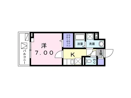 FEEJU田園調布(1K/3階)の間取り写真