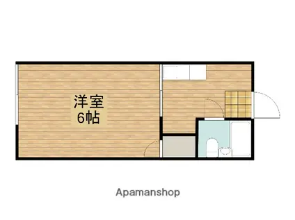 ハイツリンム(ワンルーム/1階)の間取り写真