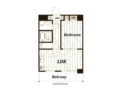 レガート横浜(1LDK/7階)の間取り写真