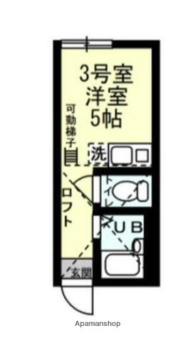 ユナイト塩浜キャンベラの杜(ワンルーム/2階)の間取り写真