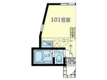 ラスタ横浜上星川(ワンルーム/1階)の間取り写真
