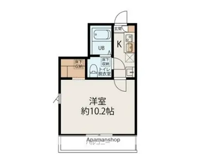 CONFITURE公郷町(1K/1階)の間取り写真