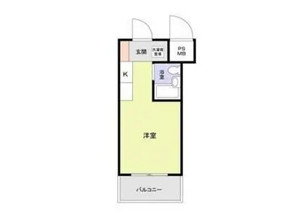 PLENDY鷺沼(ワンルーム/3階)の間取り写真