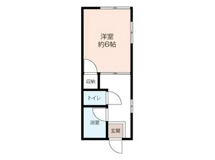 JOVIAL(1K/2階)の間取り写真