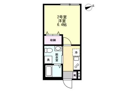 ベイルームリニア橋本(1K/1階)の間取り写真