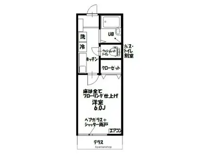 グランマリナー横須賀田浦(1K/1階)の間取り写真