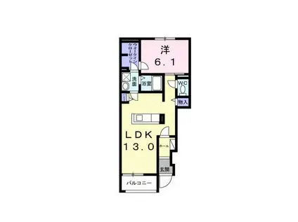 セゾン プロスペレ(2LDK/2階)の間取り写真