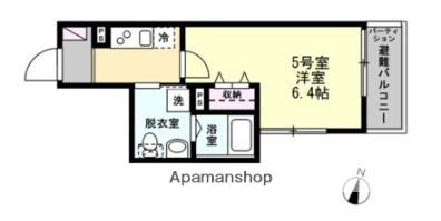 T&Fレジデンス妙蓮寺(ワンルーム/1階)の間取り写真