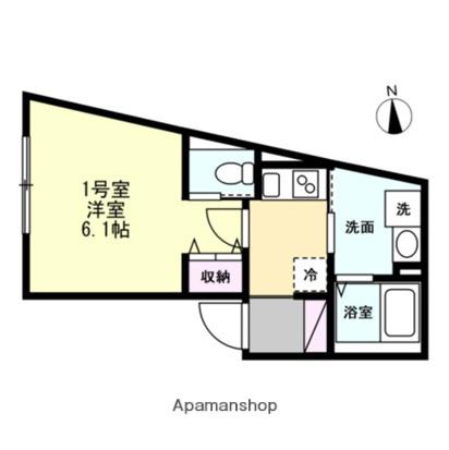 アネット三ツ境(1K/3階)の間取り写真